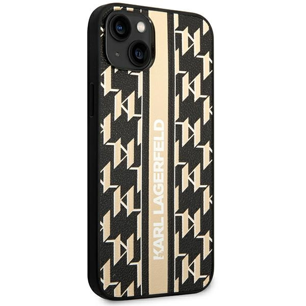 Kryt Karl Lagerfeld KLHCP14MPGKLSKW Apple iPhone 14 Plus / 15 Plus hardcase brown Monogram Stripe