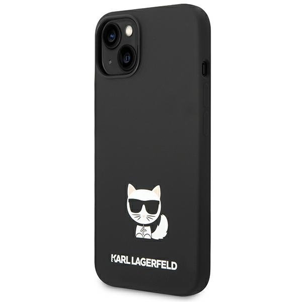 Kryt Karl Lagerfeld KLHCP14MSLCTBK Apple iPhone 14 Plus / 15 Plus hardcase black Silicone Choupette Body