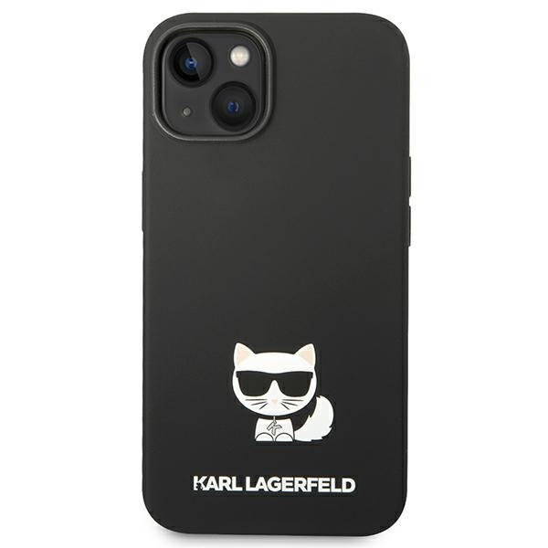 Kryt Karl Lagerfeld KLHCP14MSLCTBK Apple iPhone 14 Plus / 15 Plus hardcase black Silicone Choupette Body