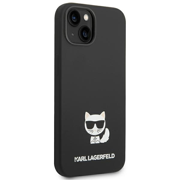 Kryt Karl Lagerfeld KLHCP14MSLCTBK Apple iPhone 14 Plus / 15 Plus hardcase black Silicone Choupette Body