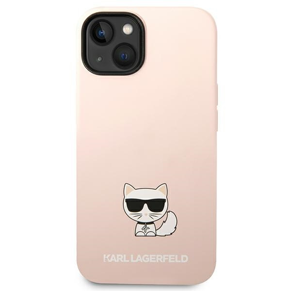 Kryt Karl Lagerfeld KLHCP14MSLCTPI Apple iPhone 14 Plus / 15 Plus hardcase jasnolight pink Silicone Choupette Body
