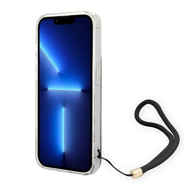 Kryt Guess GUOHCP14LH4STW Apple iPhone 14 Pro brown hardcase 4G Print Strap