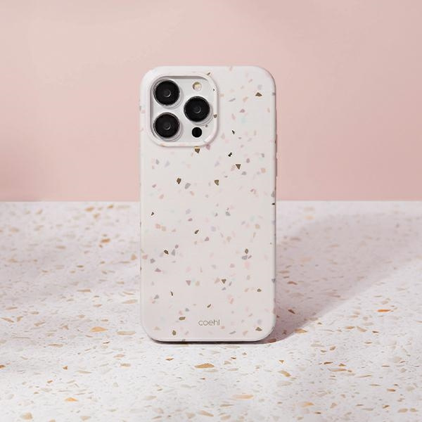 Kryt UNIQ Coehl Terrazzo Apple iPhone 14 Pro Max sandstone