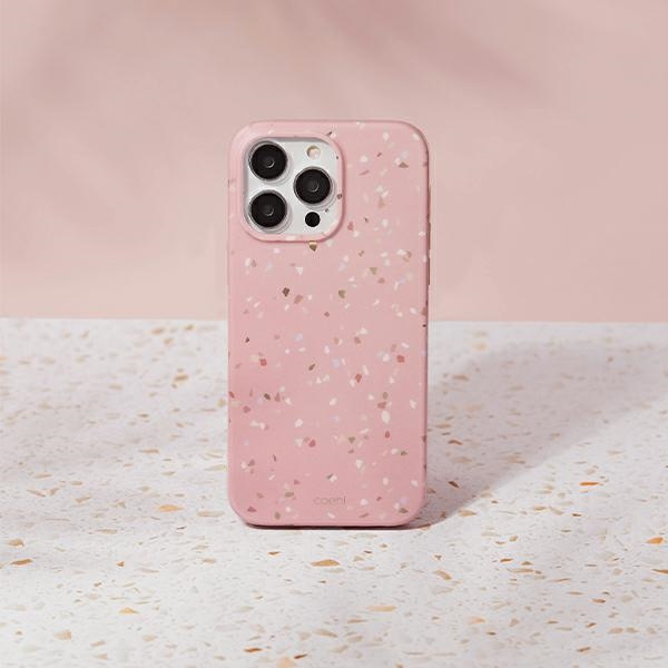 Kryt UNIQ Coehl Terrazzo Apple iPhone 14 Pro Max coral pink
