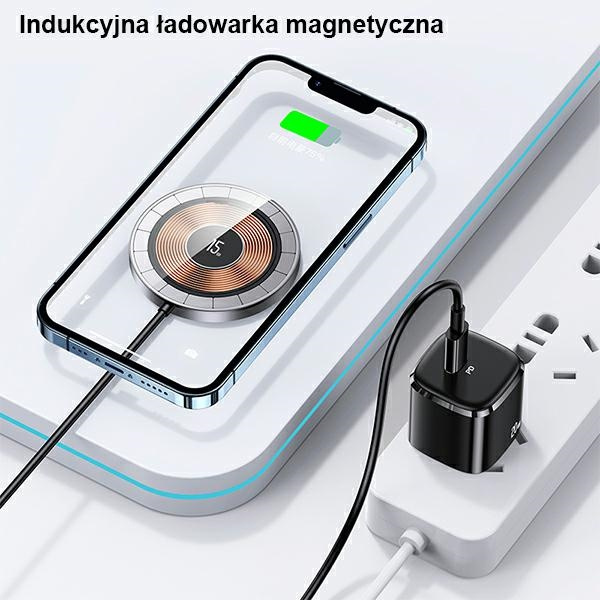 Bezdrátová nabíječka USAMS US-CD183 Wireless Charger magnetic 15W black CD183CDX01
