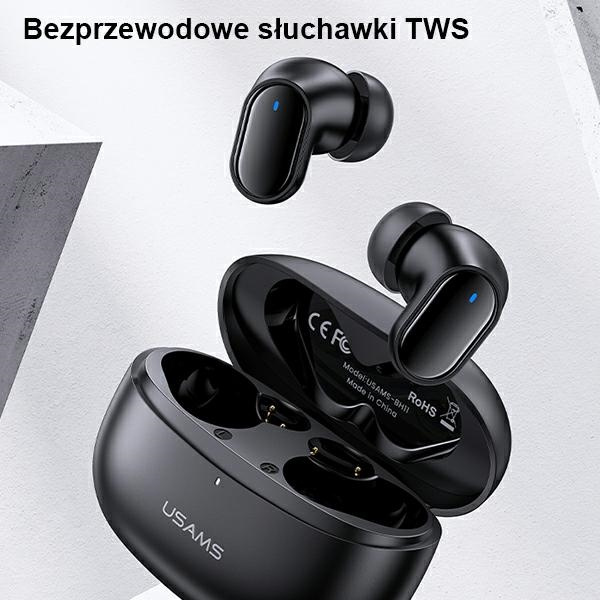 Sluchátka USAMS BH series TWS  Bluetooth 5.1 red BHUBH03