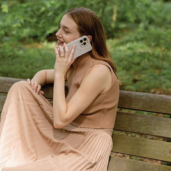 Kryt UNIQ Coehl Terrazzo Apple iPhone 14 piaskowy/sandstone