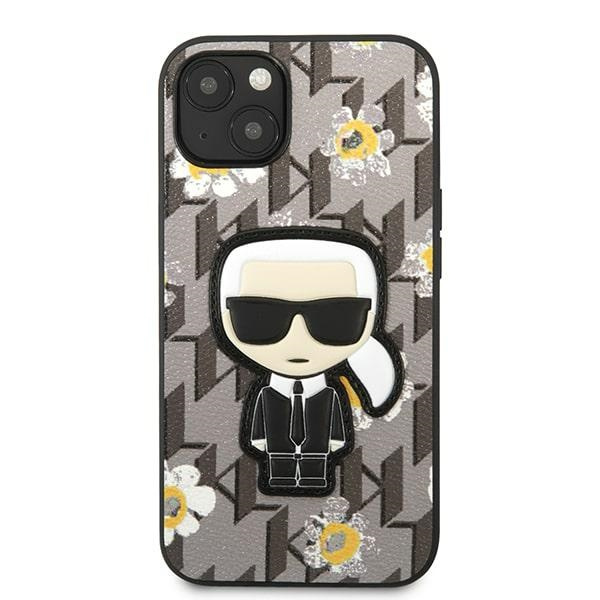 Kryt Karl Lagerfeld KLHCP13MPMNFIK1 Apple iPhone 13 grey Flower Ikonik Karl