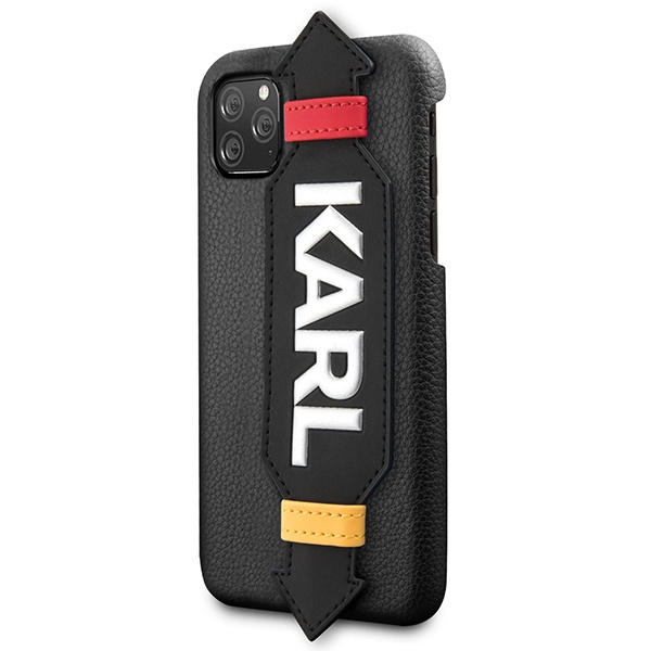 Kryt Karl Lagerfeld KLHCN58HDAWBK Apple iPhone 11 Pro hardcase black Strap