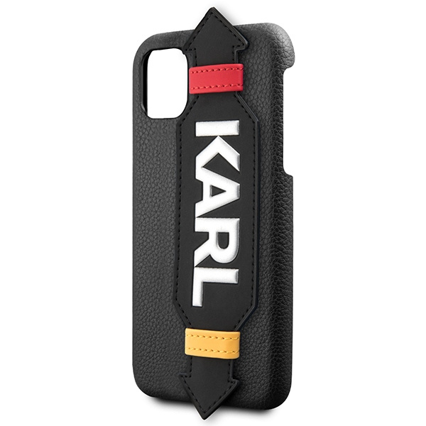 Kryt Karl Lagerfeld KLHCN58HDAWBK Apple iPhone 11 Pro hardcase black Strap