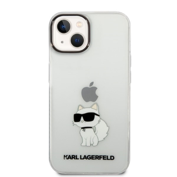 Kryt Karl Lagerfeld KLHCP14MHNCHTCT Apple iPhone 14 Plus / 15 Plus transparent hardcase IML NFT Choupette