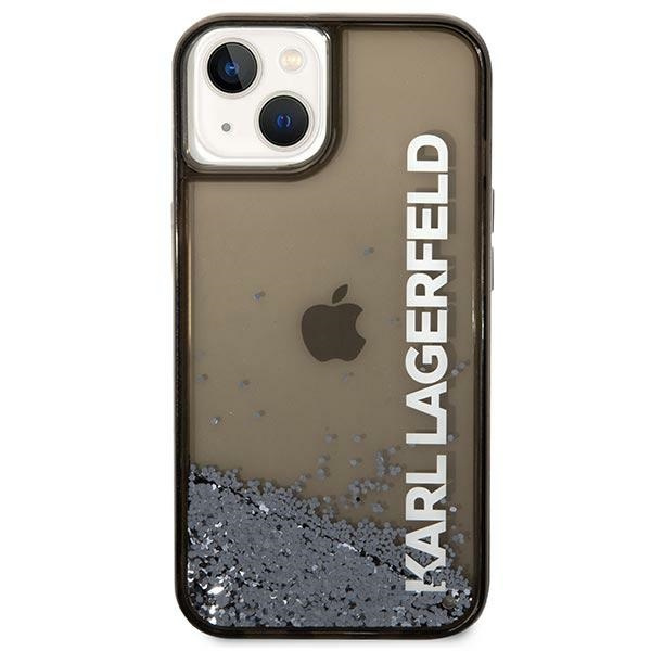 Kryt Karl Lagerfeld KLHCP14MLCKVK Apple iPhone 14 Plus / 15 Plus black hardcase Liquid Glitter Elong
