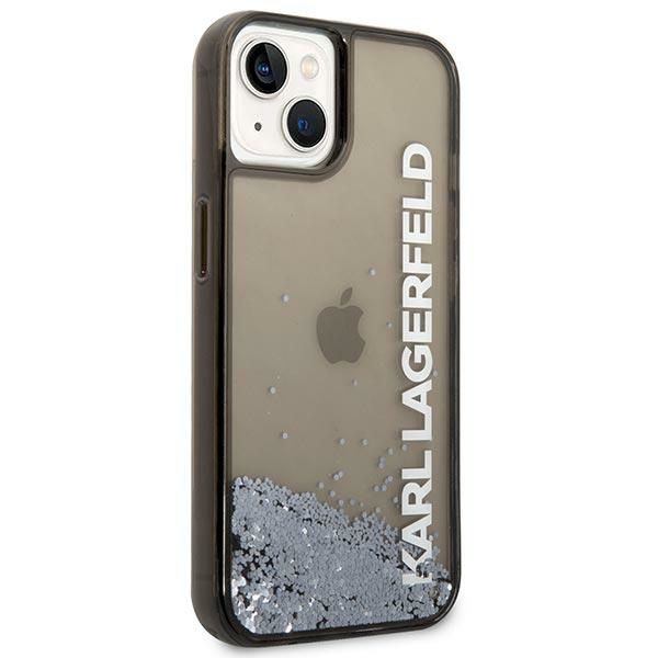 Kryt Karl Lagerfeld KLHCP14MLCKVK Apple iPhone 14 Plus / 15 Plus black hardcase Liquid Glitter Elong