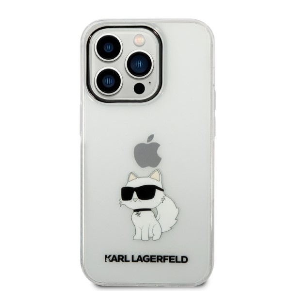 Kryt Karl Lagerfeld KLHCP14XHNCHTCT Apple iPhone 14 Pro Max transparent hardcase IML NFT Choupette