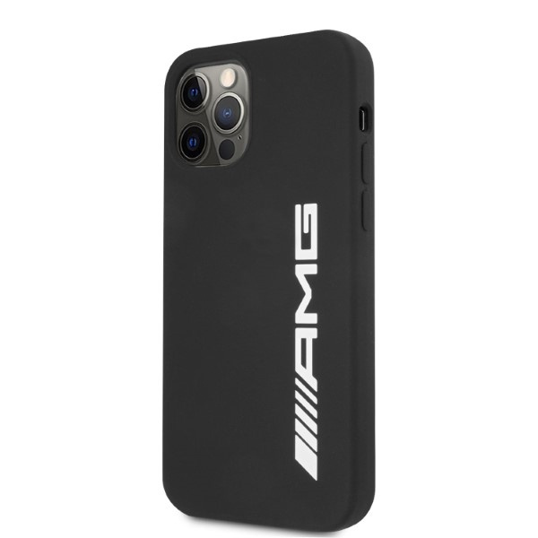 Kryt Mercedes AMG AMHCP12LSGLBGN Apple iPhone 12 Pro Max black hardcase Silicone Big Logo