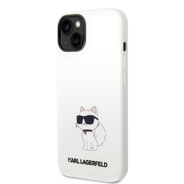 Kryt Karl Lagerfeld KLHCP14MSNCHBCH Apple iPhone 14 Plus / 15 Plus hardcase white Silicone Choupette