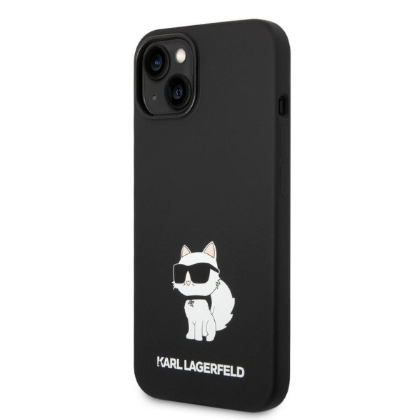 Kryt Karl Lagerfeld KLHCP14MSNCHBCK Apple iPhone 14 Plus / 15 Plus hardcase black Silicone Choupette
