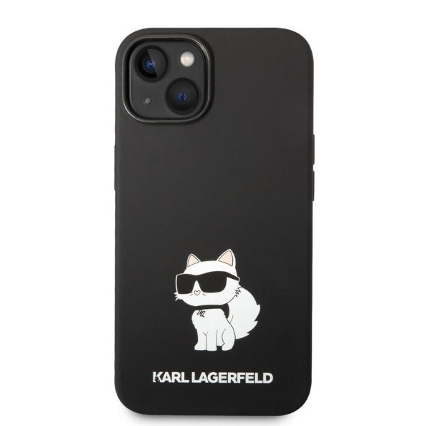 Kryt Karl Lagerfeld KLHCP14MSNCHBCK Apple iPhone 14 Plus / 15 Plus hardcase black Silicone Choupette