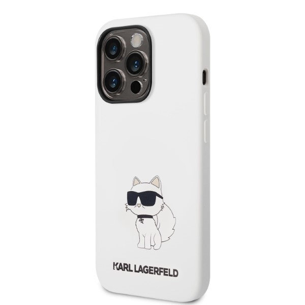 Kryt Karl Lagerfeld KLHCP14XSNCHBCH Apple iPhone 14 Pro Max hardcase white Silicone Choupette