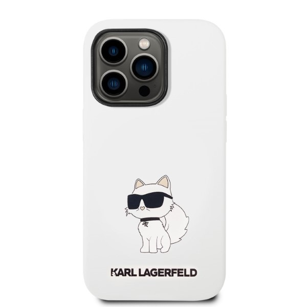 Kryt Karl Lagerfeld KLHCP14XSNCHBCH Apple iPhone 14 Pro Max hardcase white Silicone Choupette