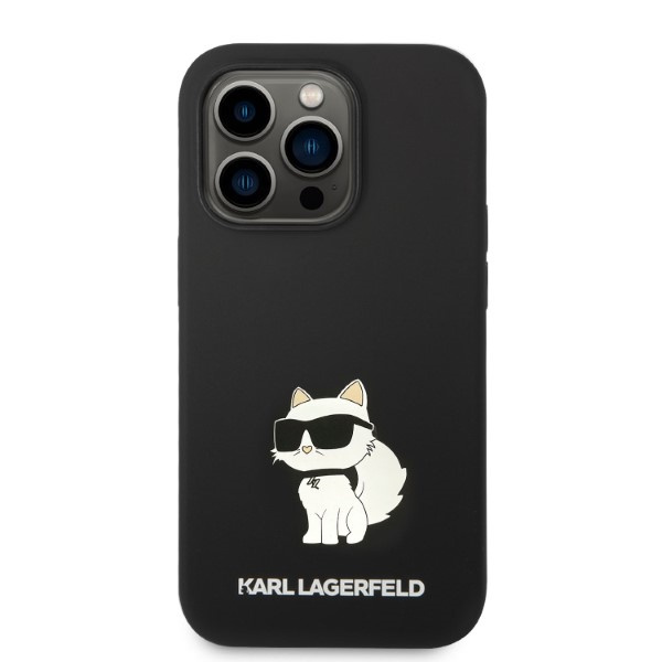 Kryt Karl Lagerfeld KLHCP14XSNCHBCK Apple iPhone 14 Pro Max hardcase black Silicone Choupette