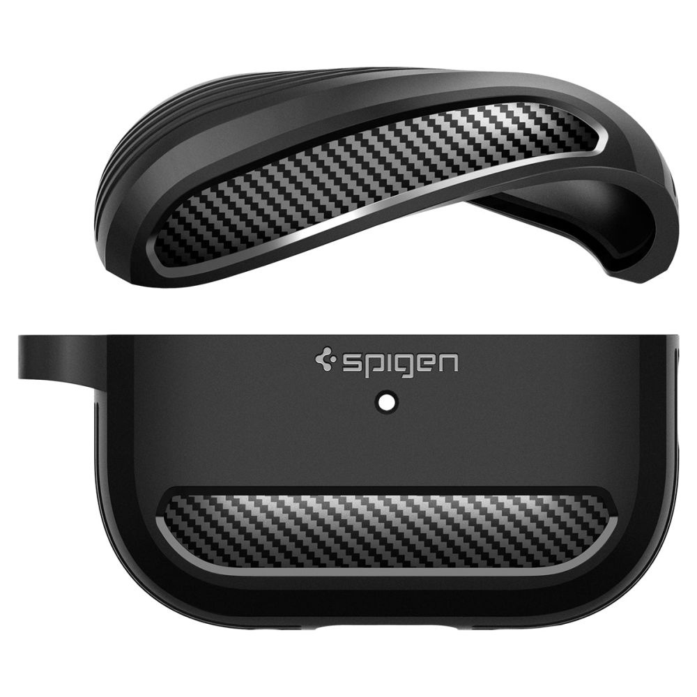 Kryt Spigen Rugged Armor Apple AirPods Pro 2/1 Matte Black