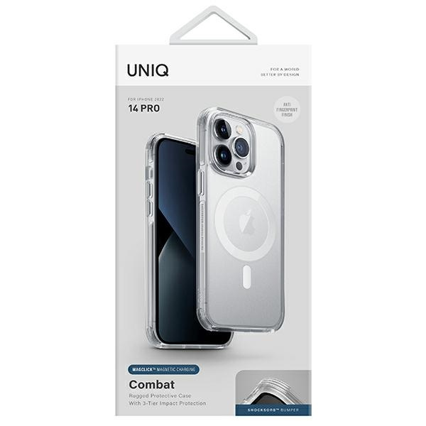 Kryt UNIQ Combat Apple iPhone 14 Pro MagClick Charging dove satin clear