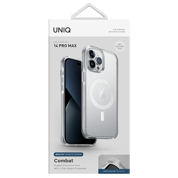 Kryt UNIQ Combat Apple iPhone 14 Pro Max MagClick Charging dove satin clear