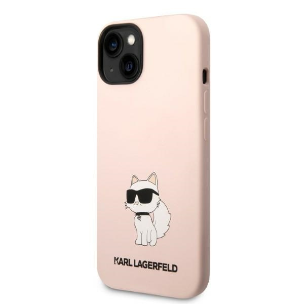 Kryt Karl Lagerfeld KLHCP14MSNCHBCP Apple iPhone 14 Plus / 15 Plus hardcase pink Silicone Choupette