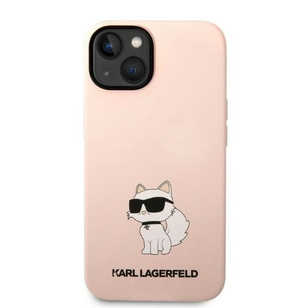 Kryt Karl Lagerfeld KLHCP14MSNCHBCP Apple iPhone 14 Plus / 15 Plus hardcase pink Silicone Choupette