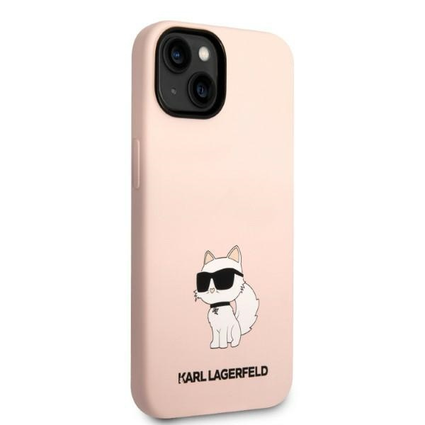 Kryt Karl Lagerfeld KLHCP14MSNCHBCP Apple iPhone 14 Plus / 15 Plus hardcase pink Silicone Choupette
