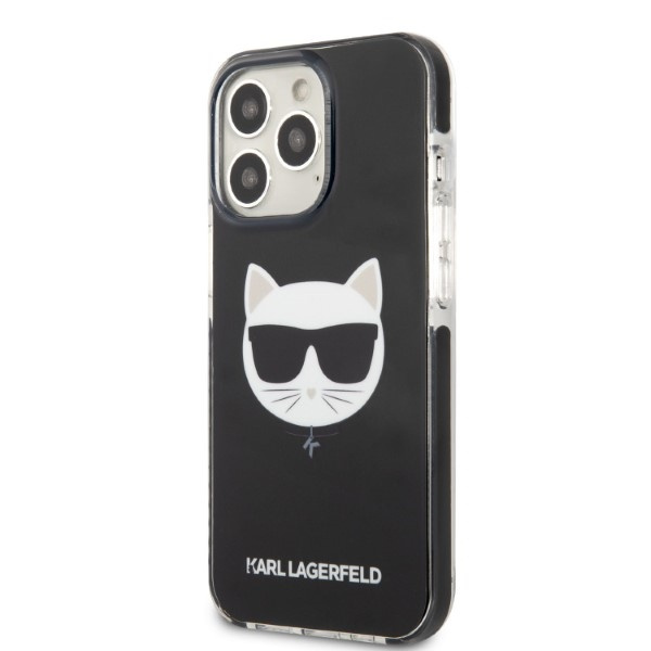 Kryt Karl Lagerfeld KLHCP13LTPECK Apple iPhone 13 Pro hardcase black Choupette Head