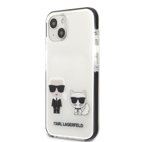 Kryt Karl Lagerfeld KLHCP13STPEKCW Apple iPhone 13 mini hardcase white Karl&Choupette