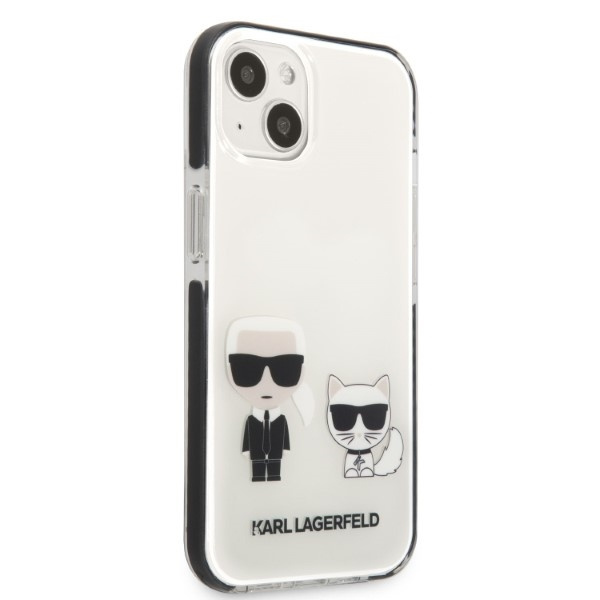 Kryt Karl Lagerfeld KLHCP13STPEKCW Apple iPhone 13 mini hardcase white Karl&Choupette