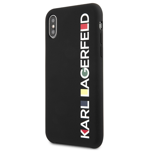 Kryt Karl Lagerfeld KLHCPXBHWHBK Apple iPhone XS/X hardcase black Glossy Bauhaus