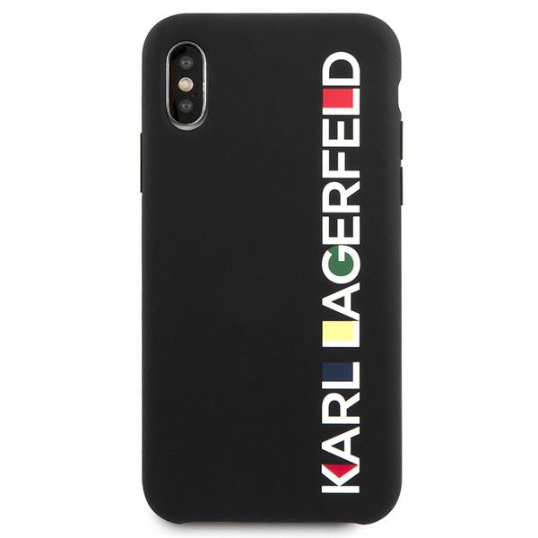 Kryt Karl Lagerfeld KLHCPXBHWHBK Apple iPhone XS/X hardcase black Glossy Bauhaus