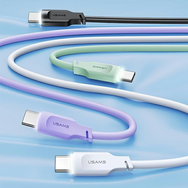 USAMS Lithe Series Cable USB-C PD Fast Charging 1,2m 100W purple (US-SJ567)