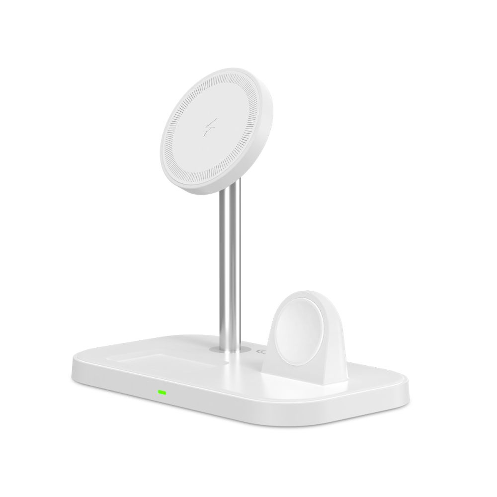 Bezdrátová nabíječka Tech-Protect Qi15W A22 3in1 Magnetic MagSafe Wireless Charger White