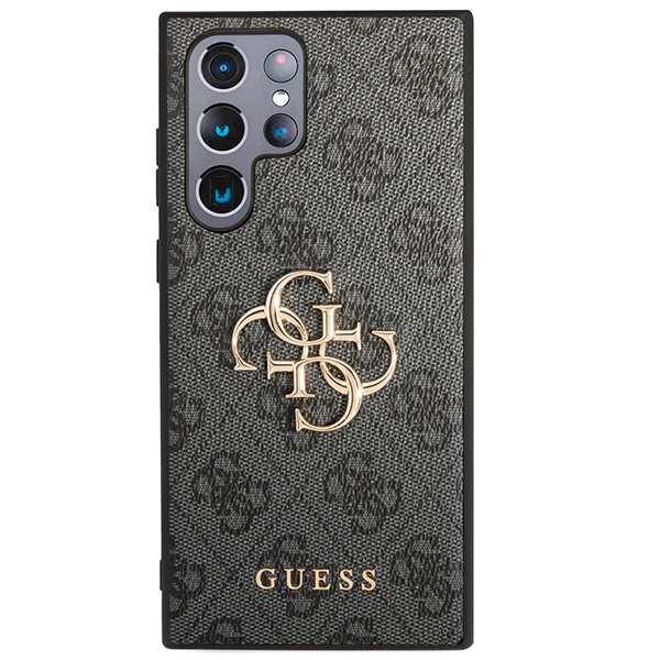 Kryt Guess GUHCS23L4GMGGR Samsung Galaxy S23 Ultra grey hardcase 4G Big Metal Logo