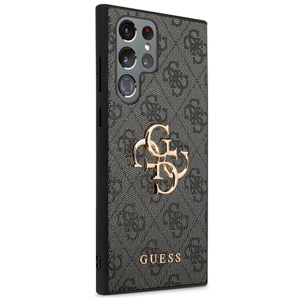 Kryt Guess GUHCS23L4GMGGR Samsung Galaxy S23 Ultra grey hardcase 4G Big Metal Logo