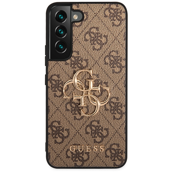 Kryt Guess GUHCS23S4GMGBR Samsung Galaxy S23 brown hardcase 4G Big Metal Logo