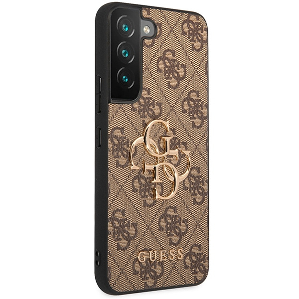 Kryt Guess GUHCS23S4GMGBR Samsung Galaxy S23 brown hardcase 4G Big Metal Logo