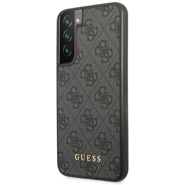Kryt Guess GUHCS23SG4GFGR Samsung Galaxy S23 grey hardcase 4G Metal Gold Logo