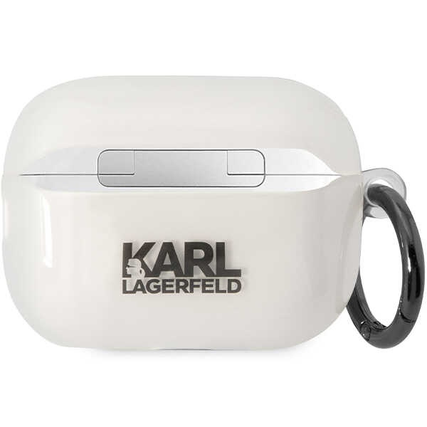 Kryt Karl Lagerfeld KLAP2HNCHTCT Apple AirPods Pro 2 transparent Ikonik Choupette