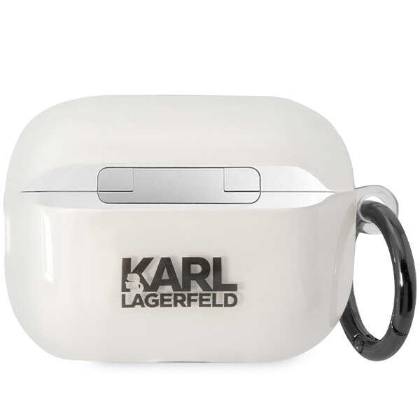 Kryt Karl Lagerfeld KLAP2HNIKTCT Apple AirPods Pro 2 transparent Ikonik Karl Lagerfeld