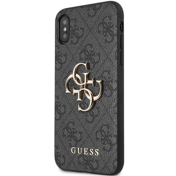 Kryt Guess GUHCPX4GMGGR Apple iPhone XS/X grey hardcase 4G Big Metal Logo
