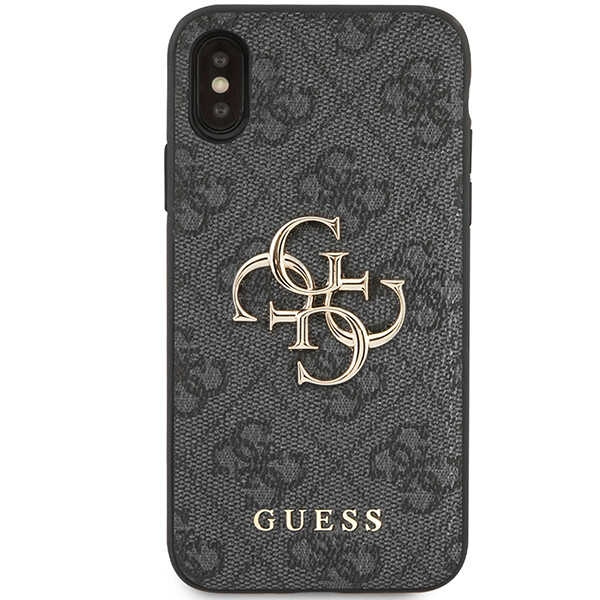 Kryt Guess GUHCPX4GMGGR Apple iPhone XS/X grey hardcase 4G Big Metal Logo