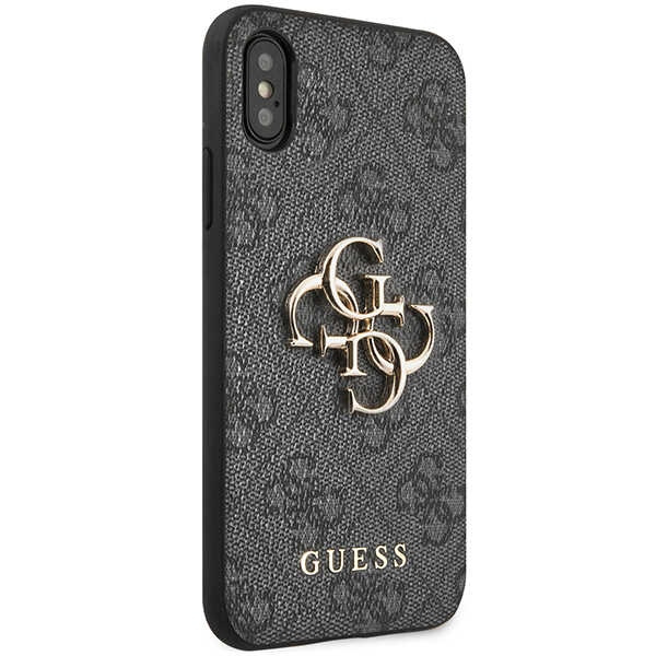 Kryt Guess GUHCPX4GMGGR Apple iPhone XS/X grey hardcase 4G Big Metal Logo