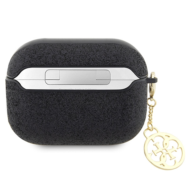 Kryt Guess GUAP2GLGSHK Apple AirPods Pro 2 black Glitter Flake 4G Charm