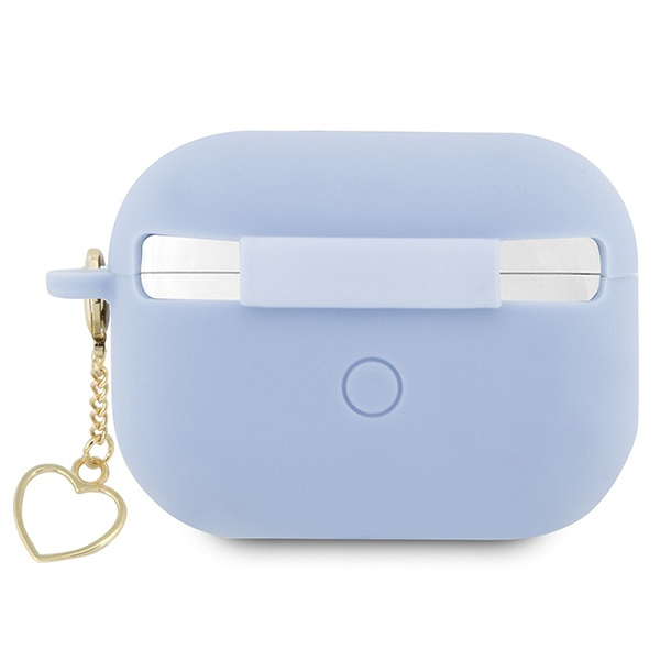 Kryt Guess GUAP2LSCHSB Apple AirPods Pro 2 blue Silicone Charm Heart Collection